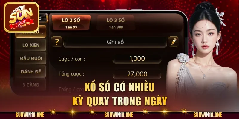 Xổ số có nhiều kỳ quay trong ngày